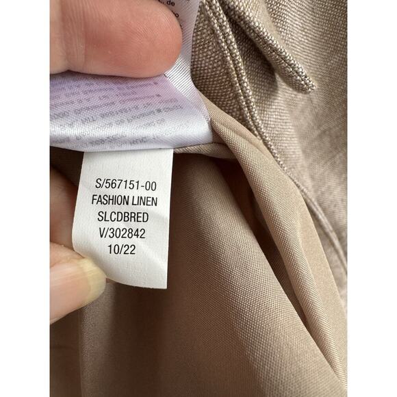 NWT Old Navy Women's Double-Breasted Linen-Blend Blazer Size M Spring Career - Picture 15 of 16